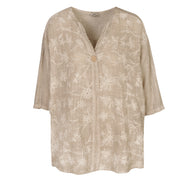 Embroidered tunic top