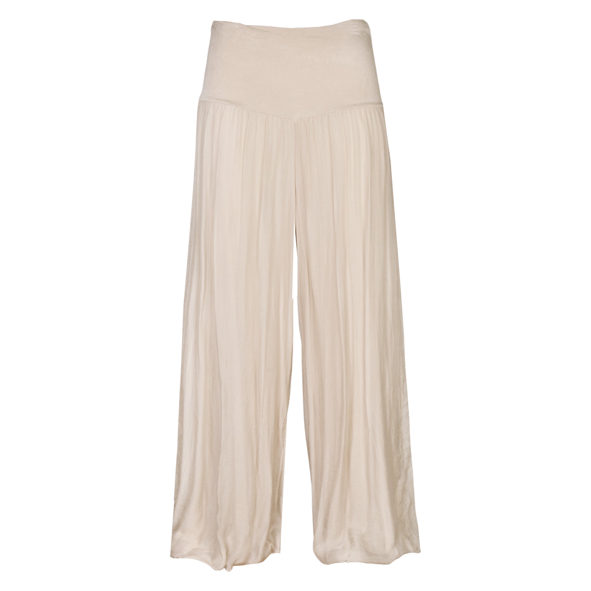 Double layer silky pants