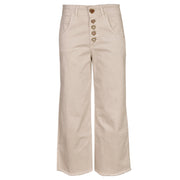 Multi heart button wide leg pants