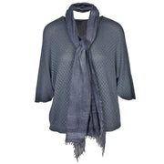 Overdyed batwing knit top