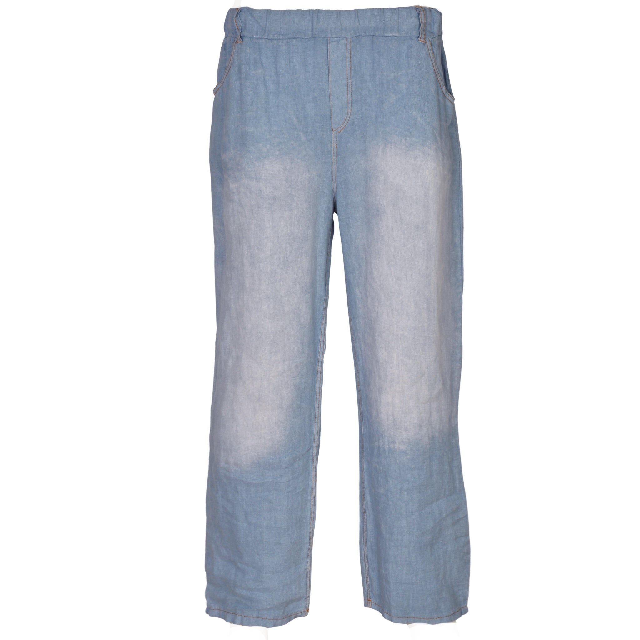 100% Linen denim style pants