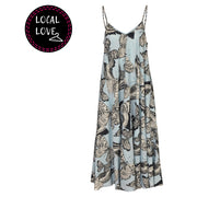 Nicci Marie Posa Jolie strappy dress