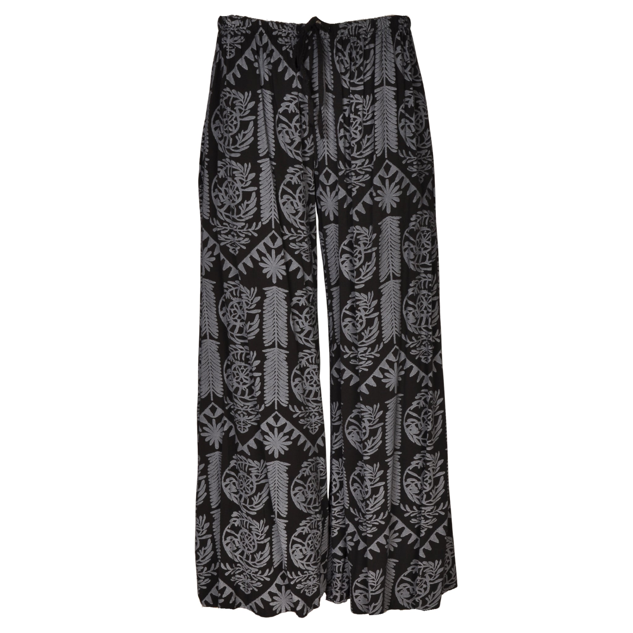 Ethnic print palazzo pants
