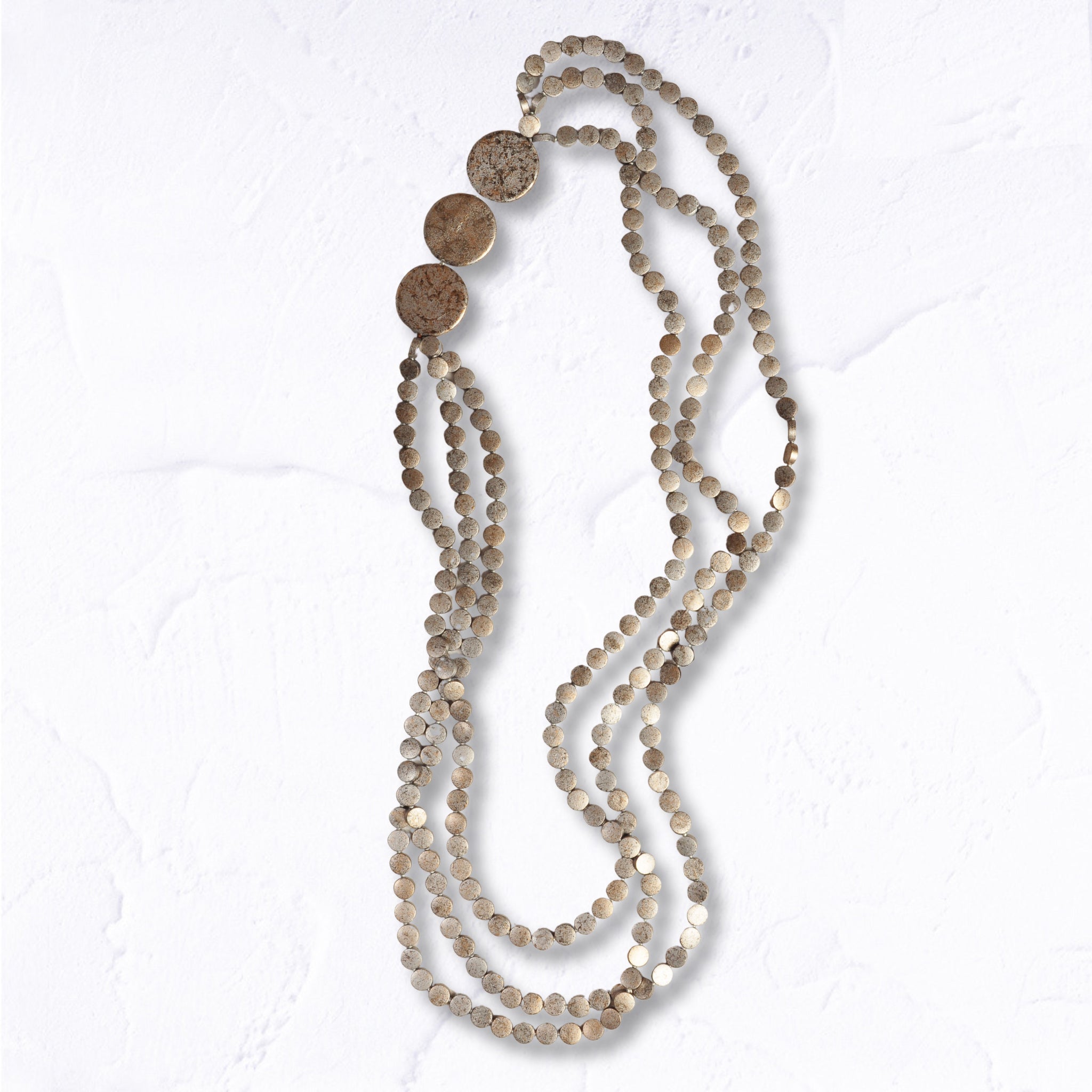 Multi string beaded necklace