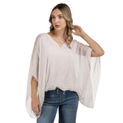 Double layer batwing top