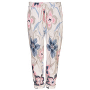 Pink floral print pants