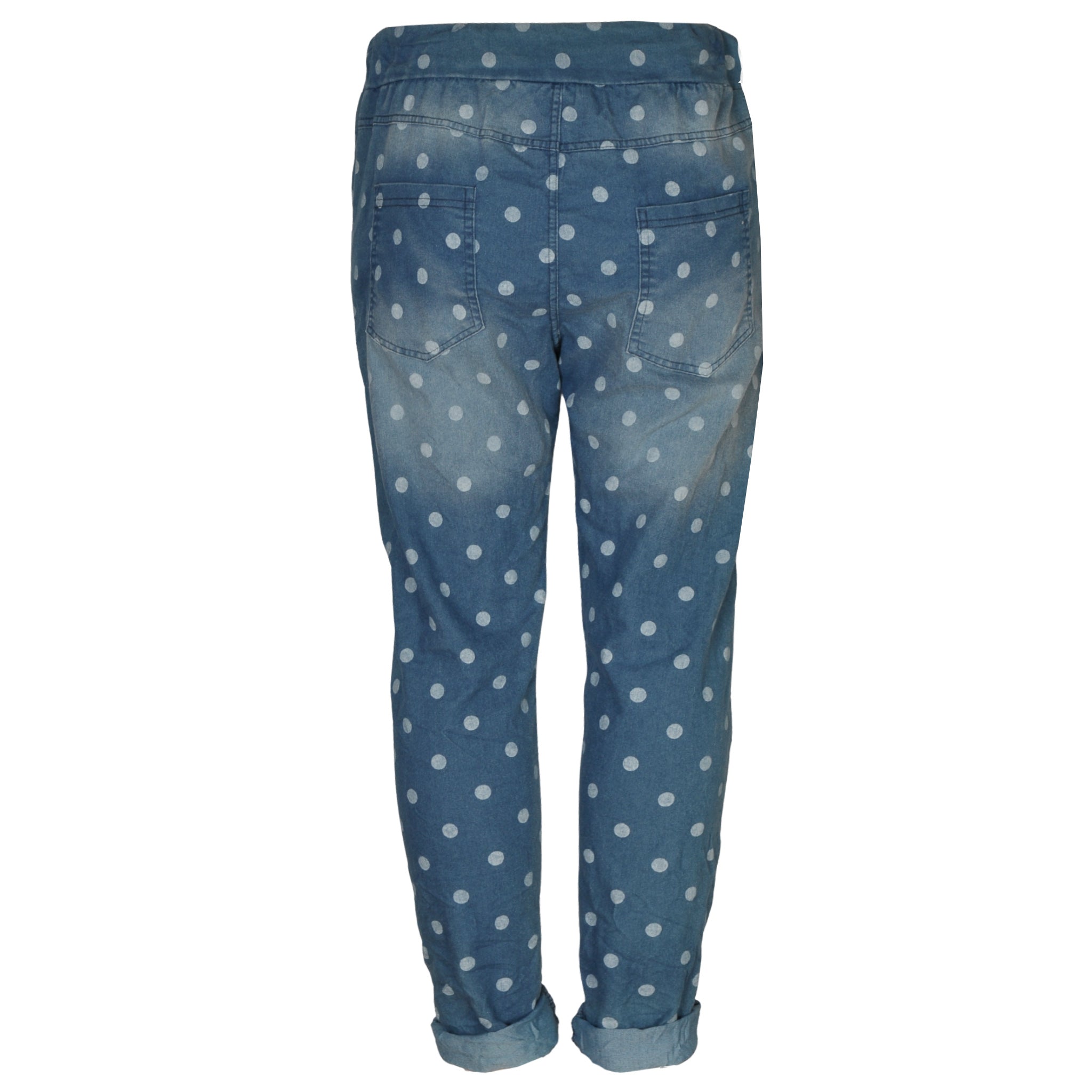 Polka dot diamante star jeans