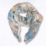 Stamp print scarf