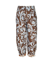 Heraldic print pants