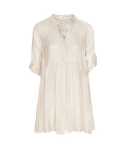 Frill sheer long shirt