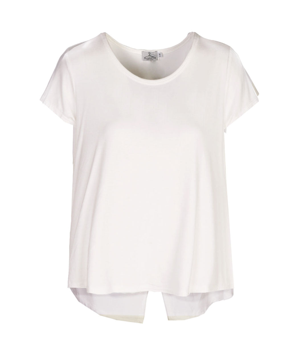 Back button detail t-shirt