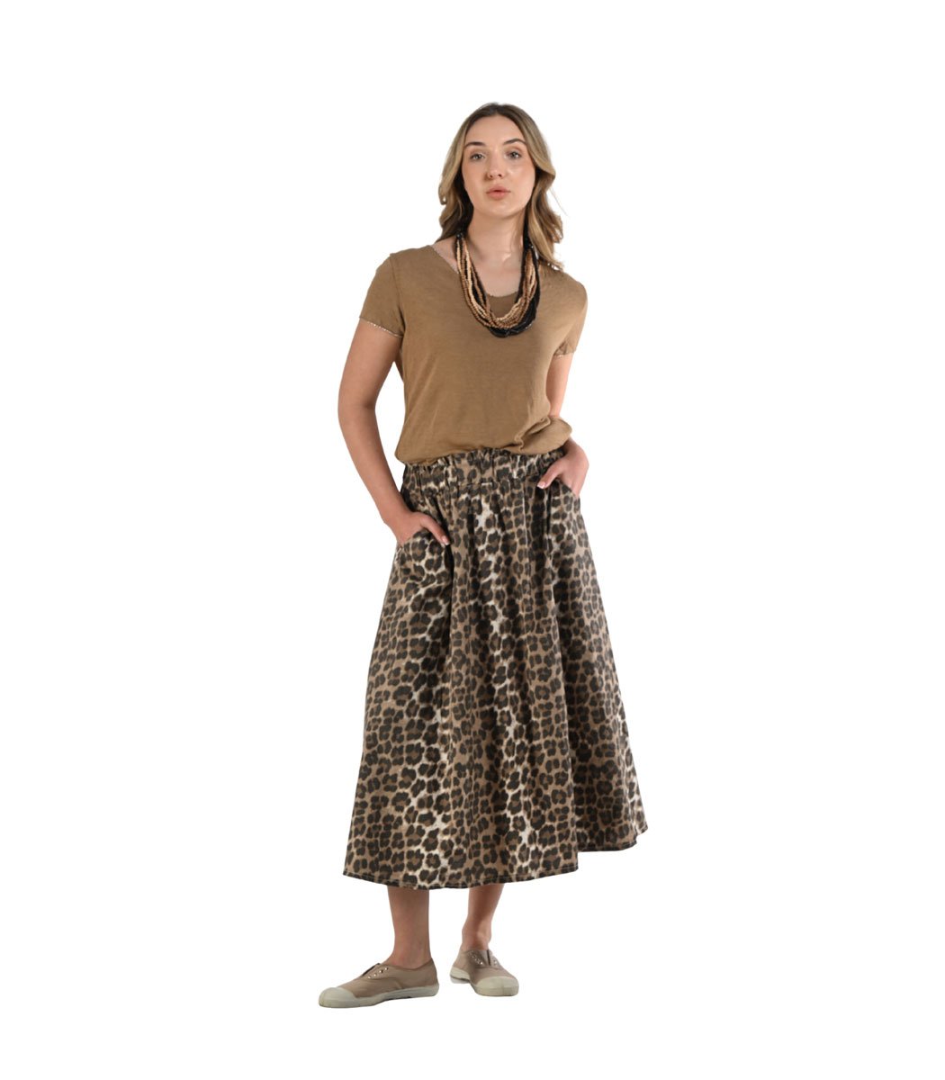 Animal print skirt