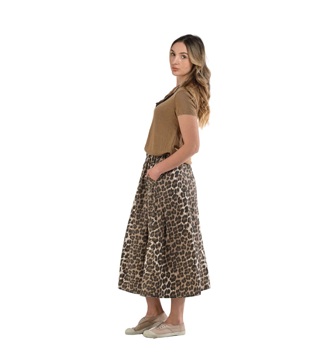 Animal print skirt