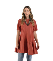 2-Textured asymmetrical swing top