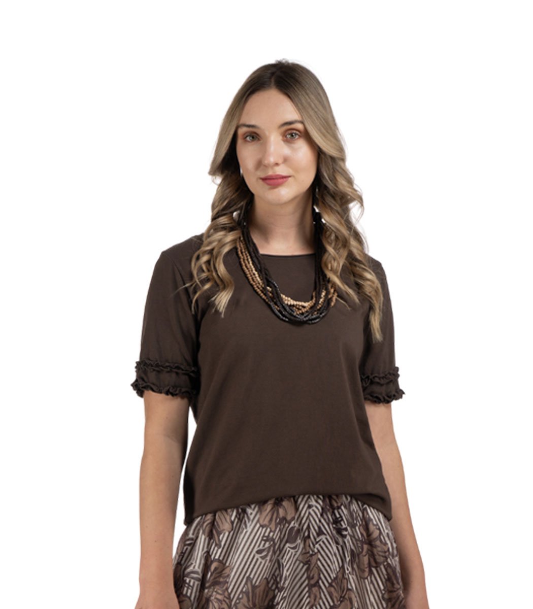 Double frill edge top