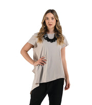Raw-edge pointy top