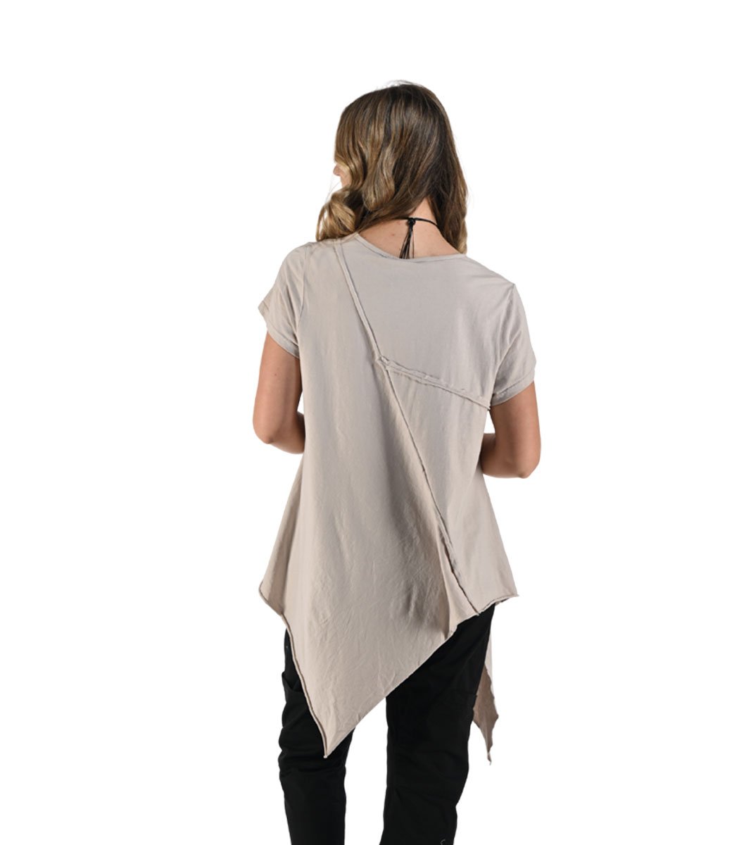 Raw-edge pointy top