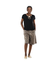 Animal print culottes