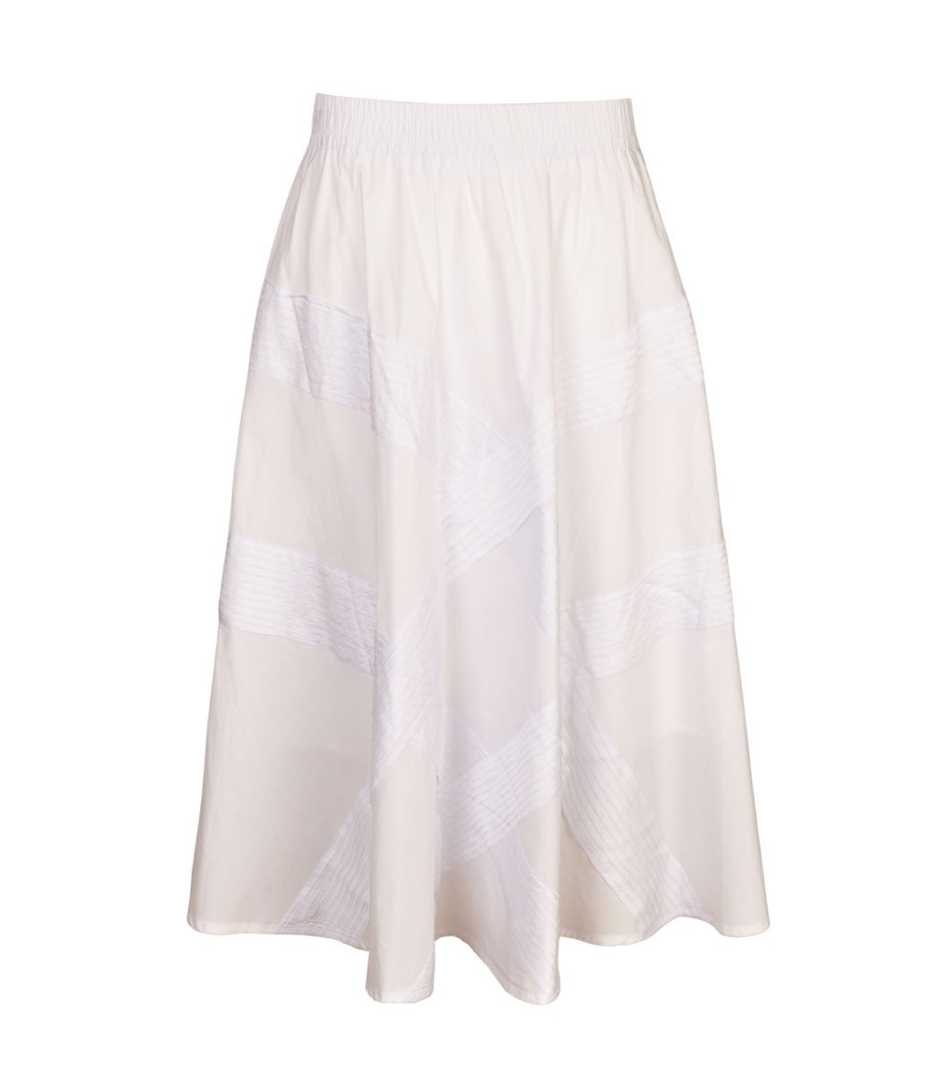 Flared midi skirt