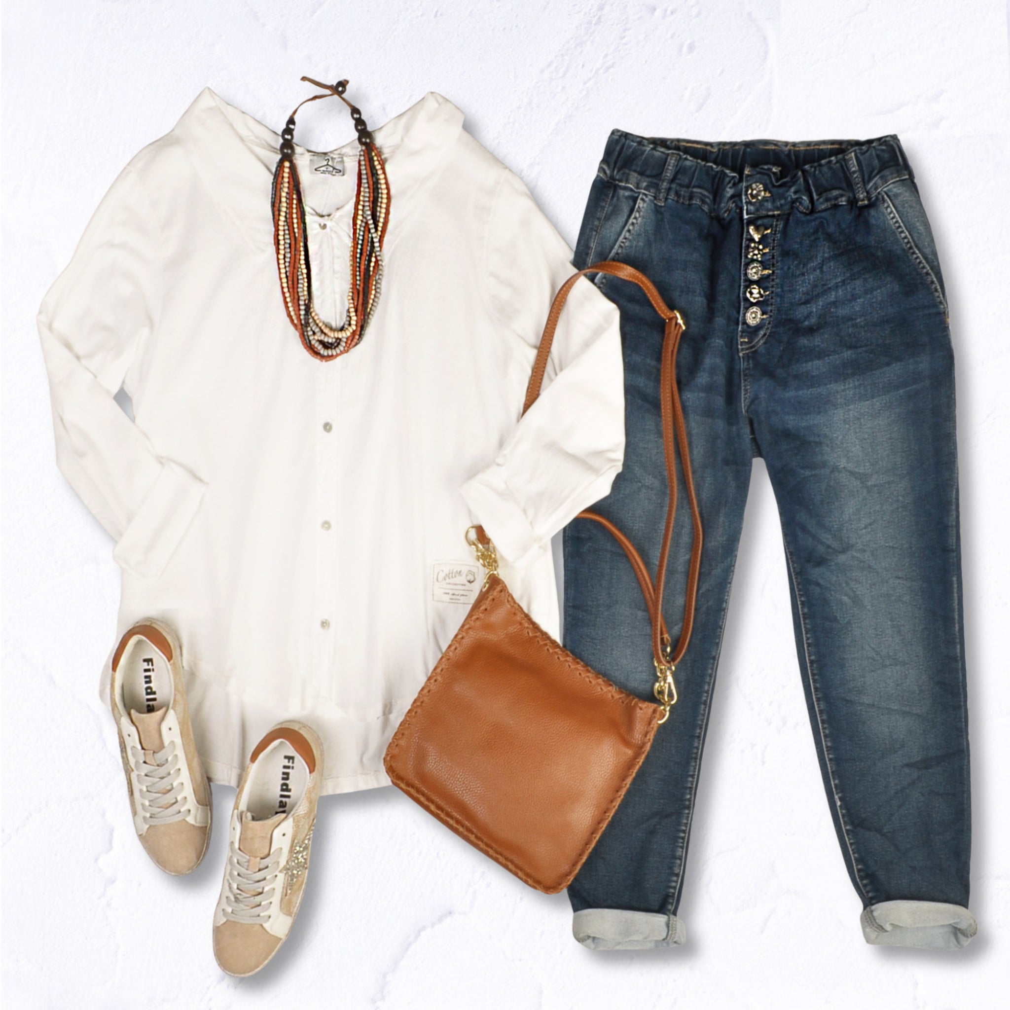 2-Textured collared shirt