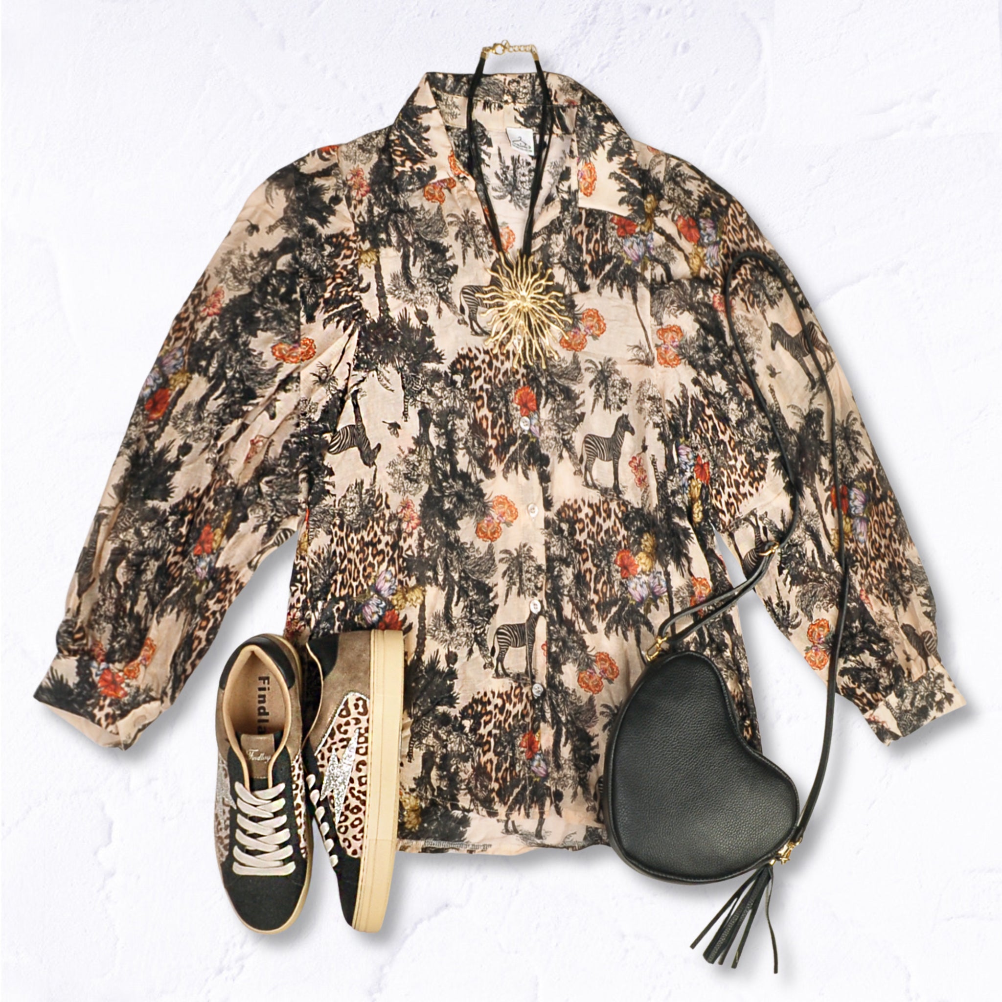 Zebra toile print shirt