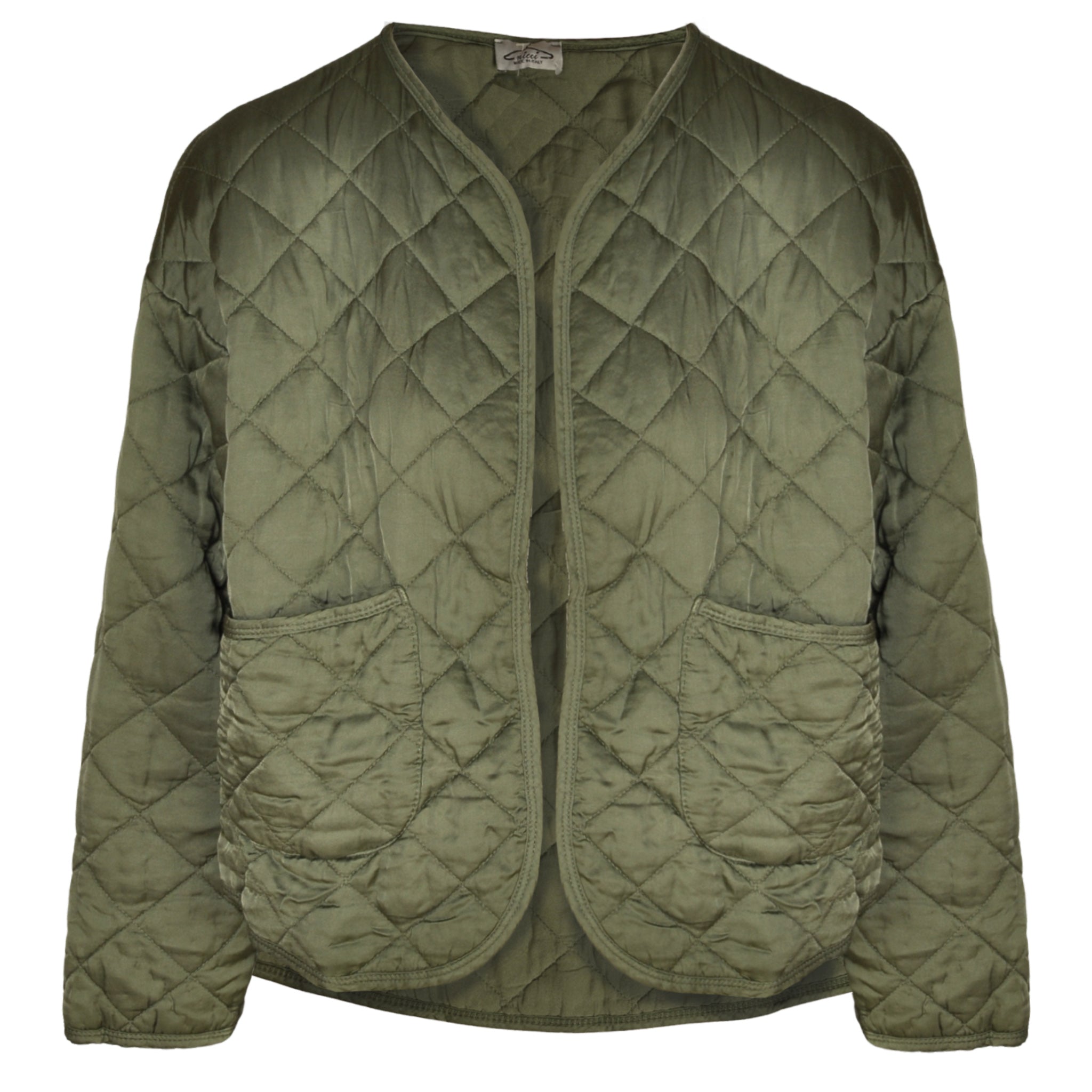 Silky quilted jacket