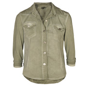 2-Textured overdyed denim style shirt