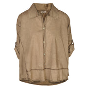 2-Textured washed boxy shirt