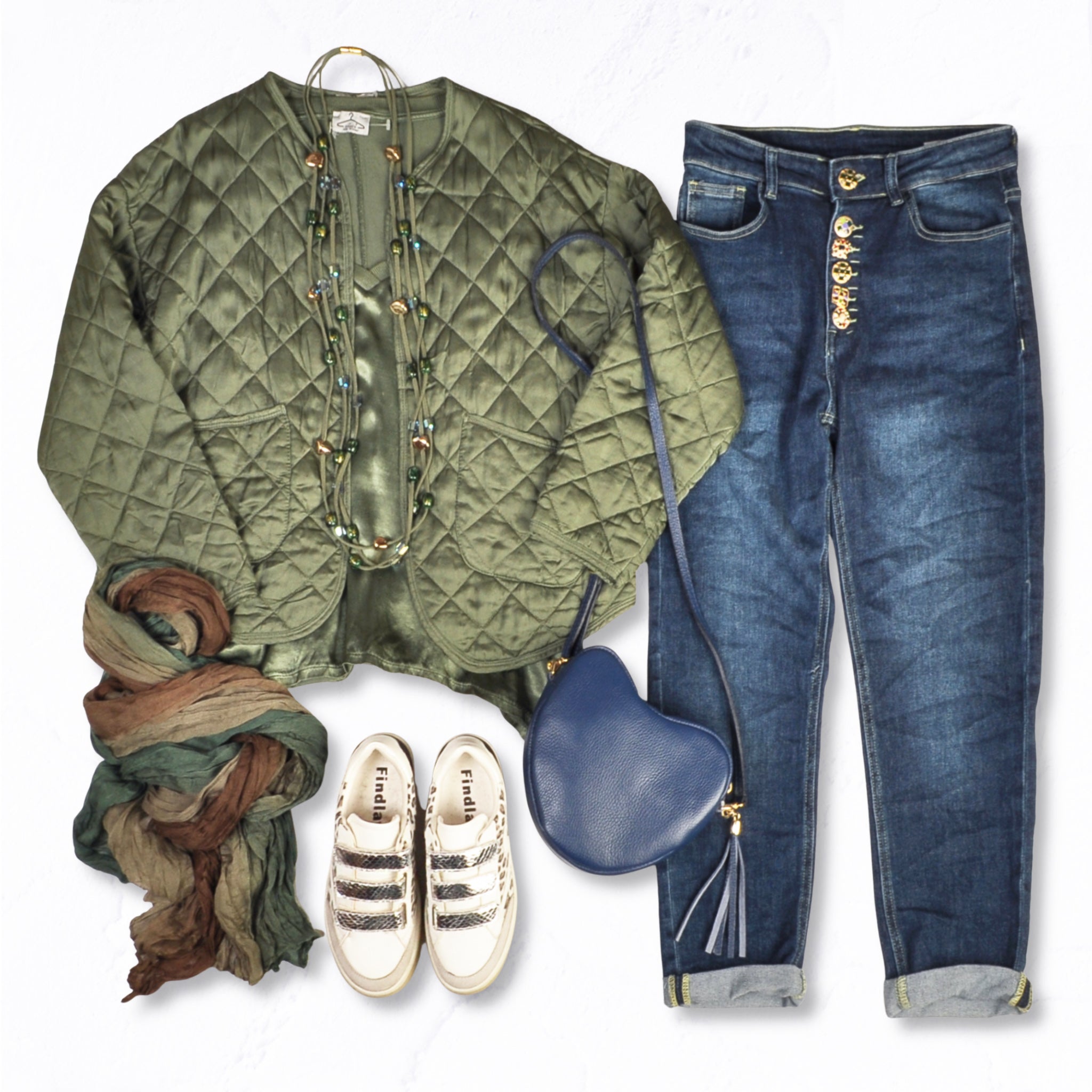 Silky quilted jacket
