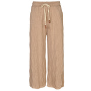 Cable knit wide leg pants
