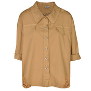 Torn denim style shirt