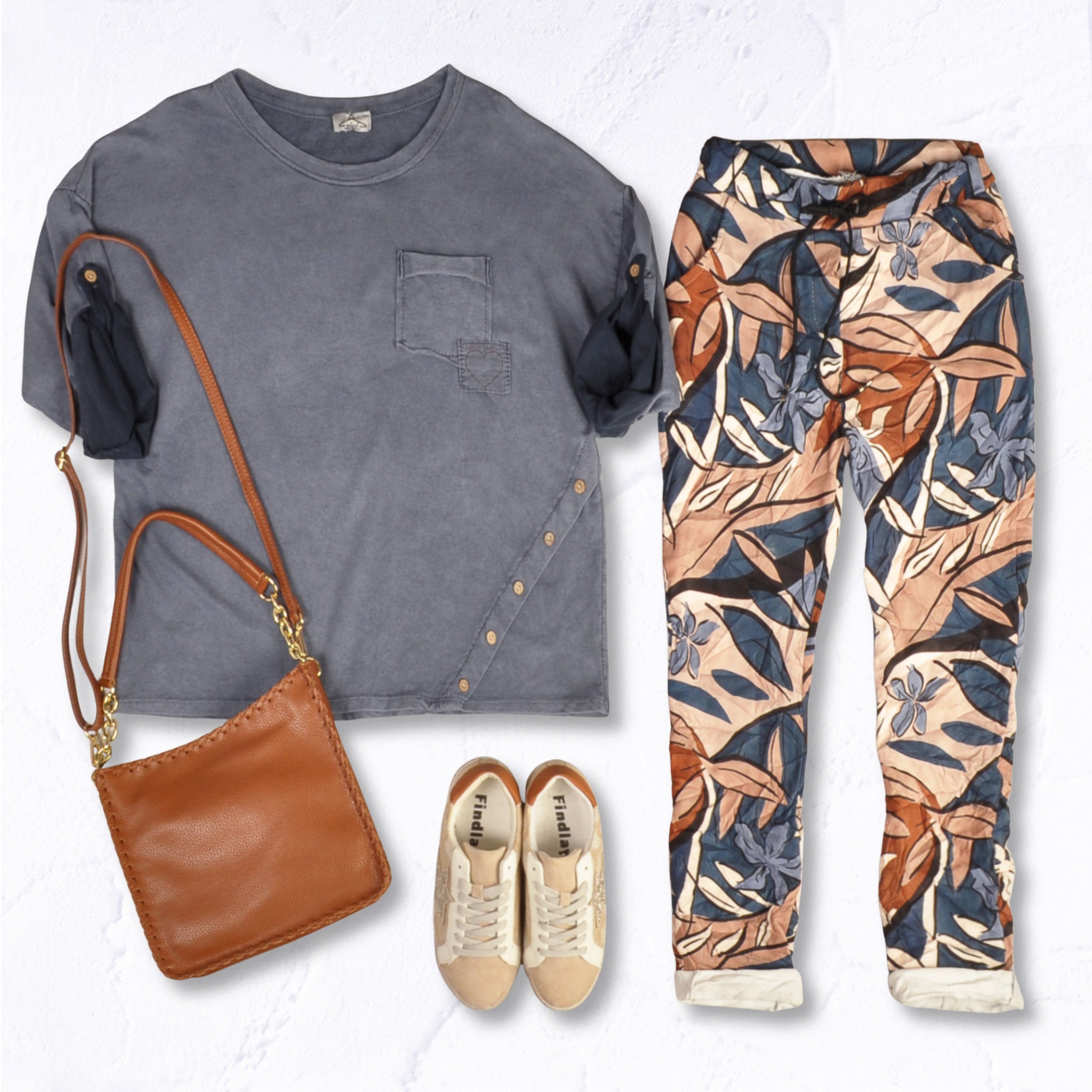 Asymmetrical button sweatshirt