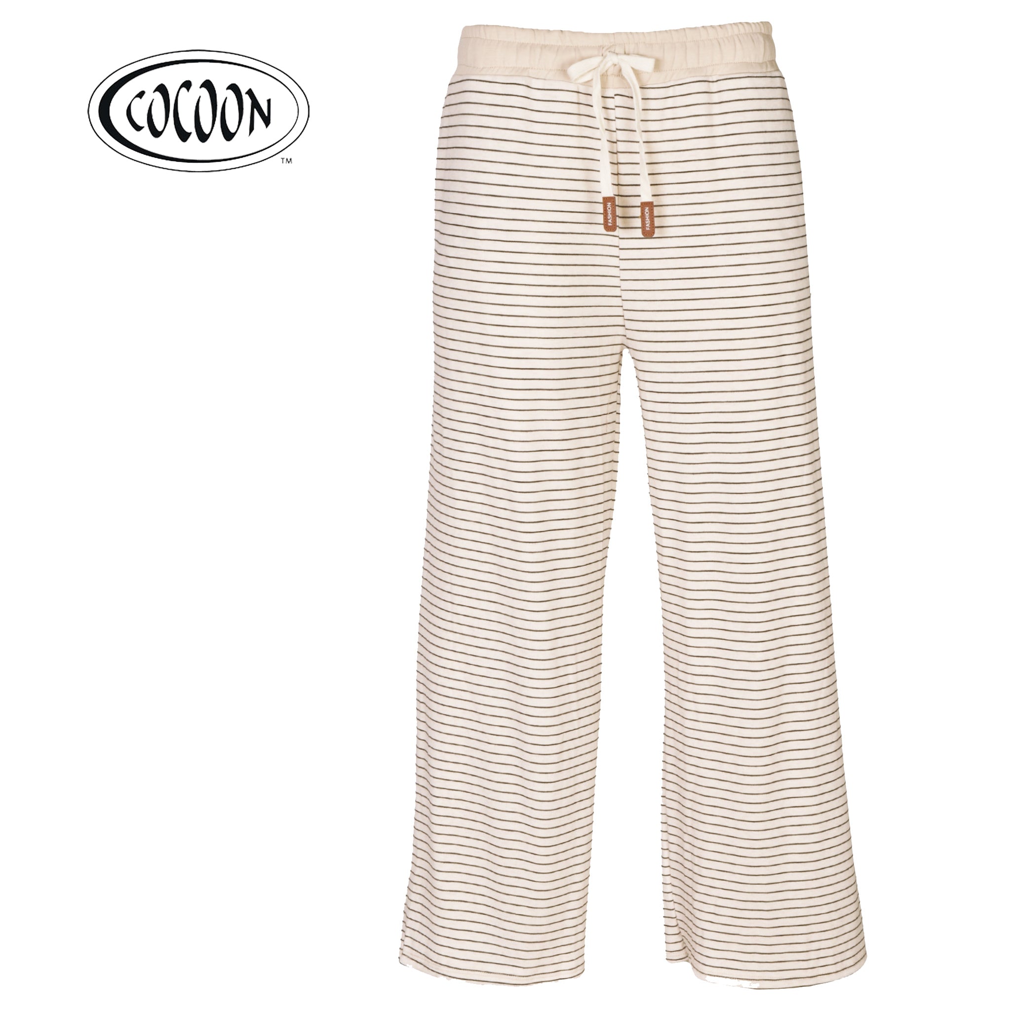 Cocoon thin stripe wide leg pants