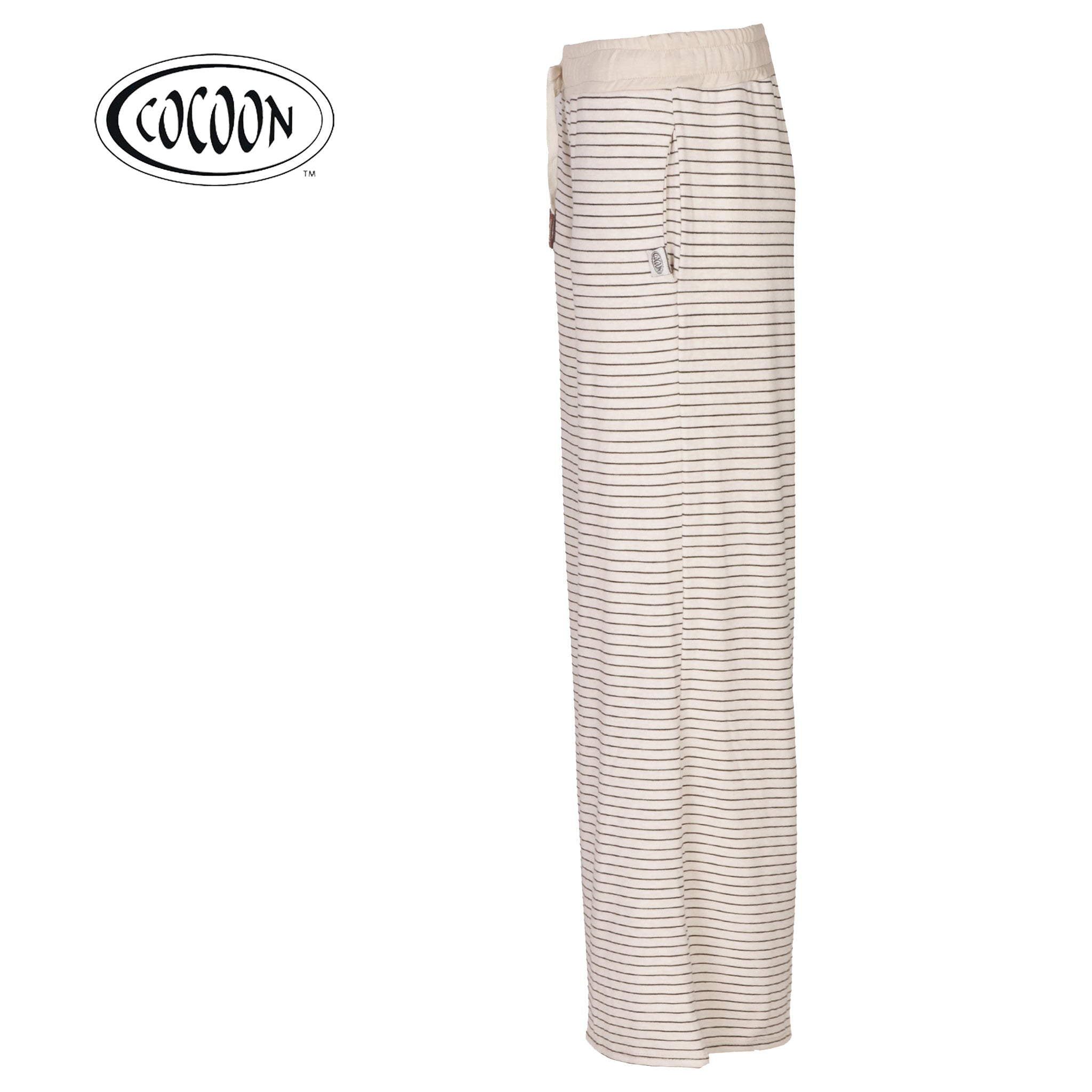 Cocoon thin stripe wide leg pants