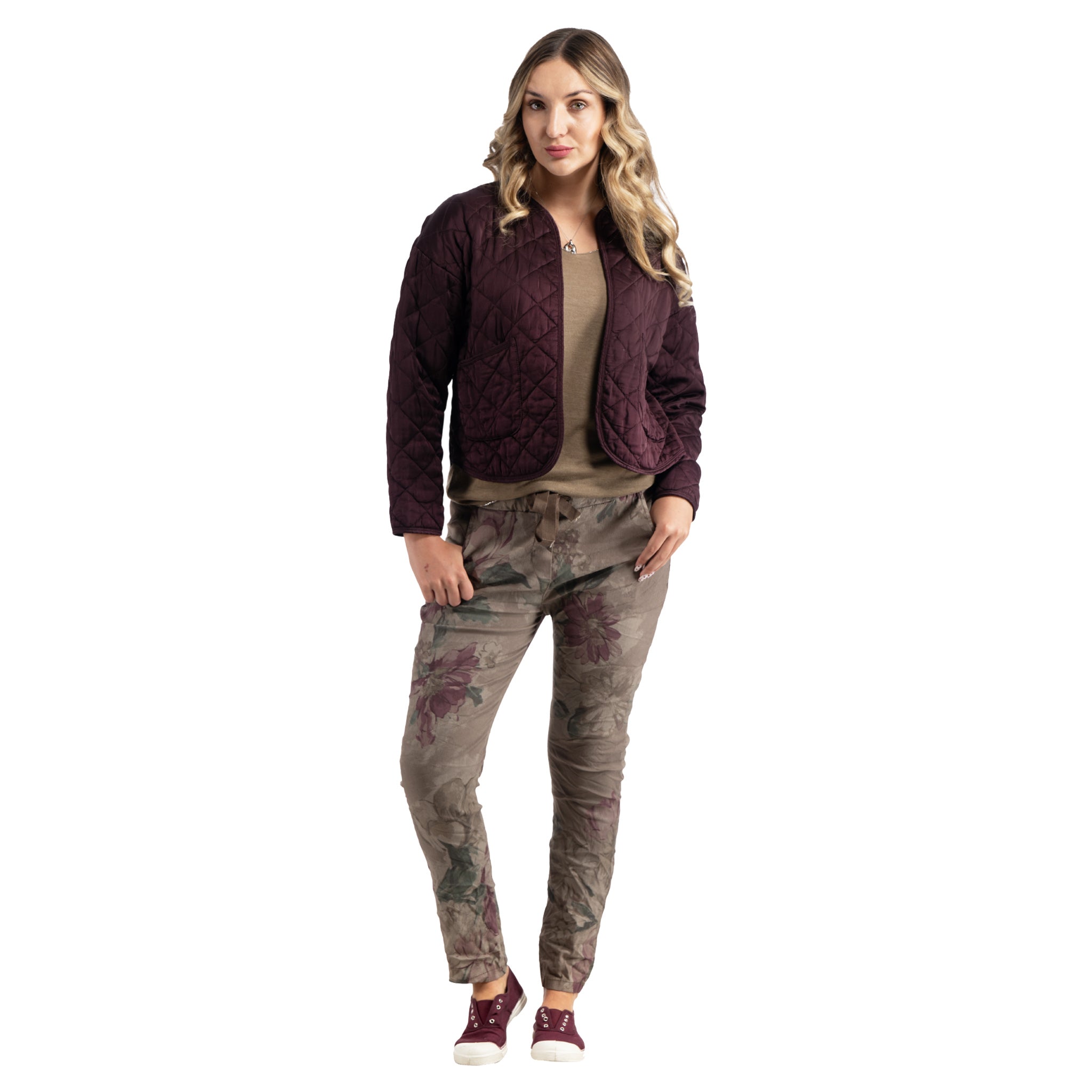 Silky quilted jacket