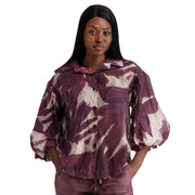 Oversized bubble sleeve shirt