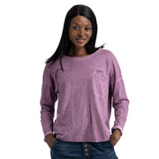 Overdyed raw-edge top