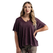 Shimmer lurex knit top