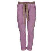 Overdyed belted pants