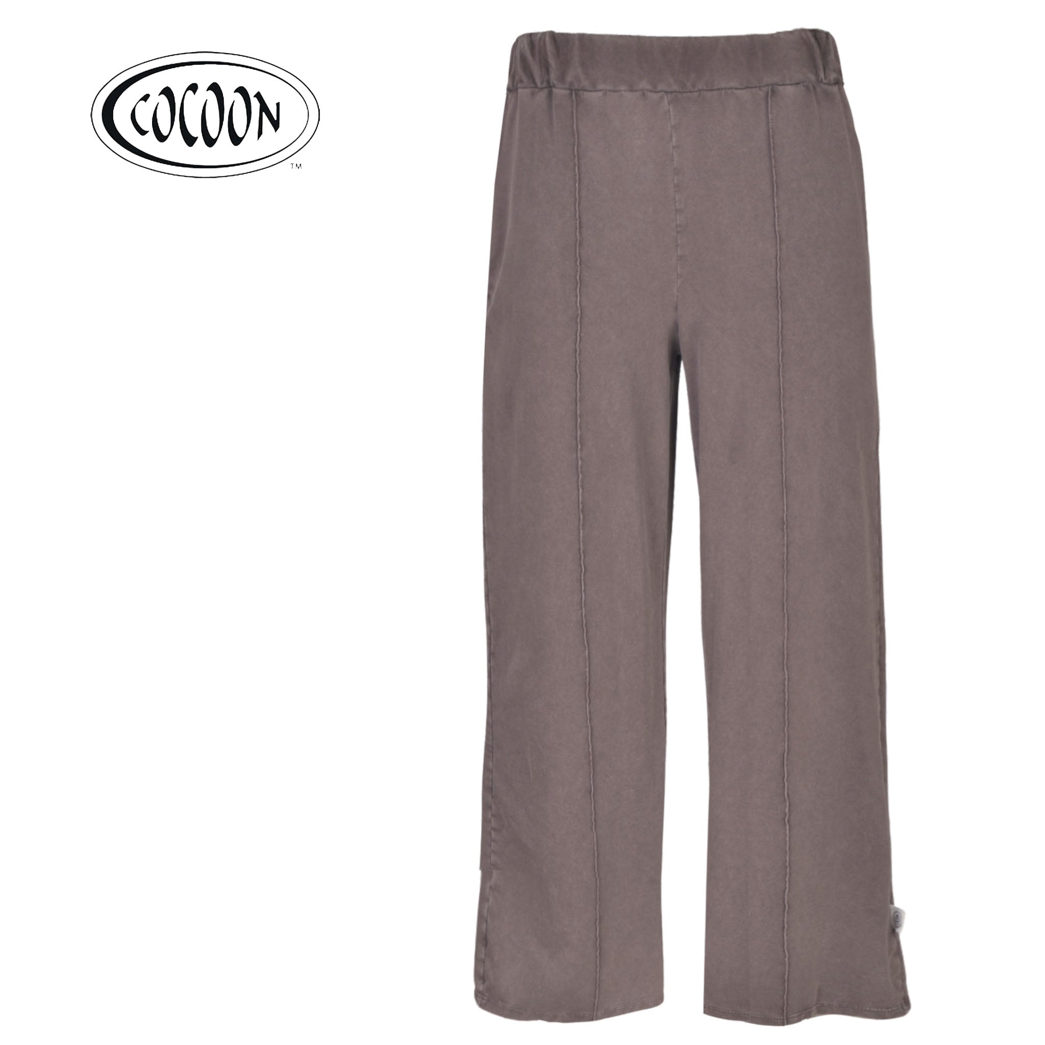 Cocoon tucked seam detail straight leg pants