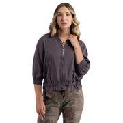 Crop sleeve light jacket