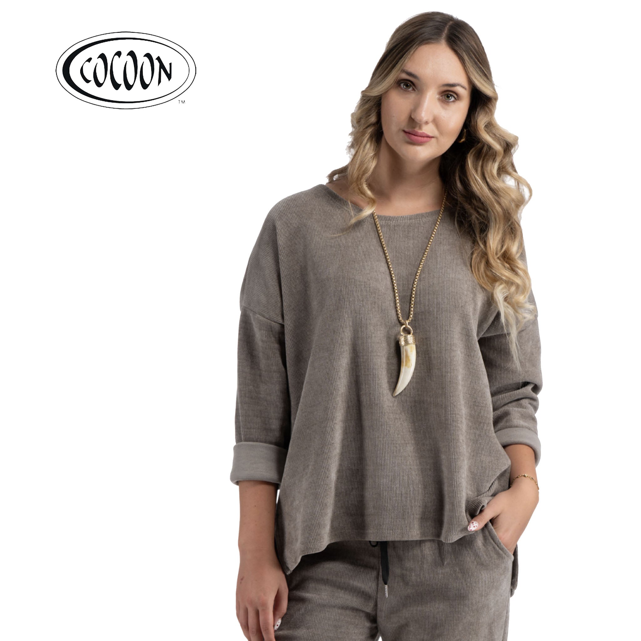 Cocoon chenille top