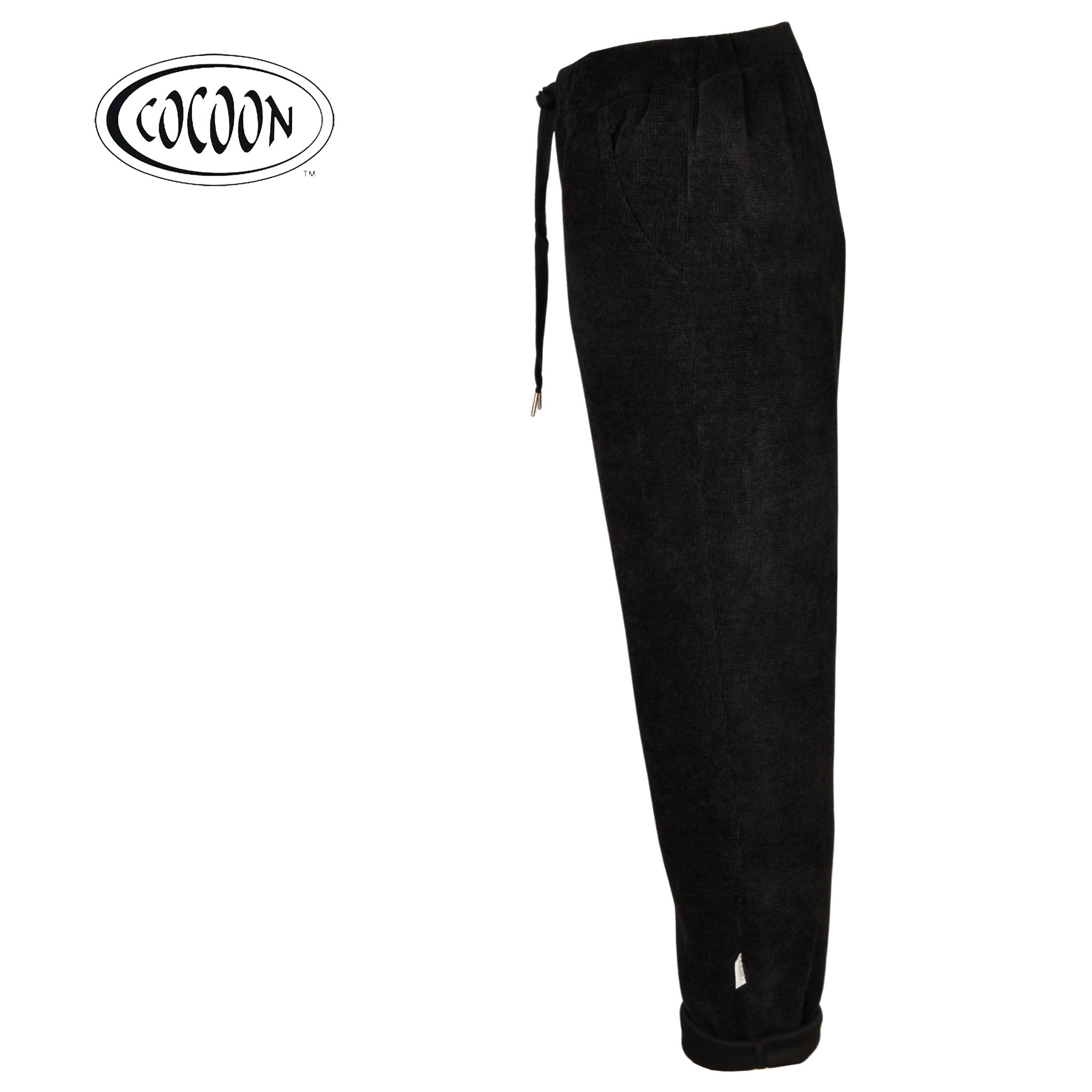 Cocoon drawstring chenille pants