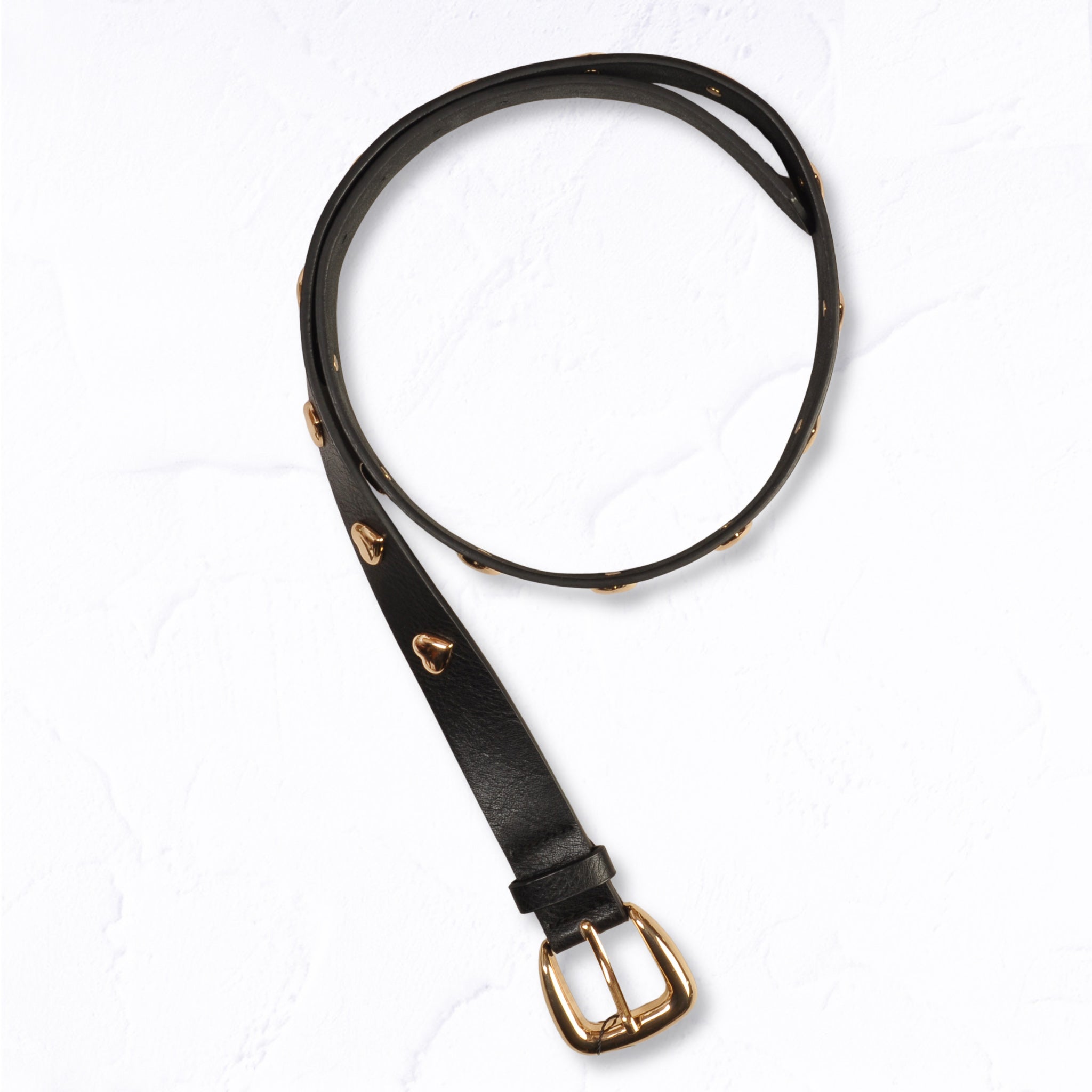Multi studded heart belt