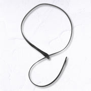 Genuine leather pull through skinny belt