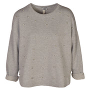 Oversized diamante sweater