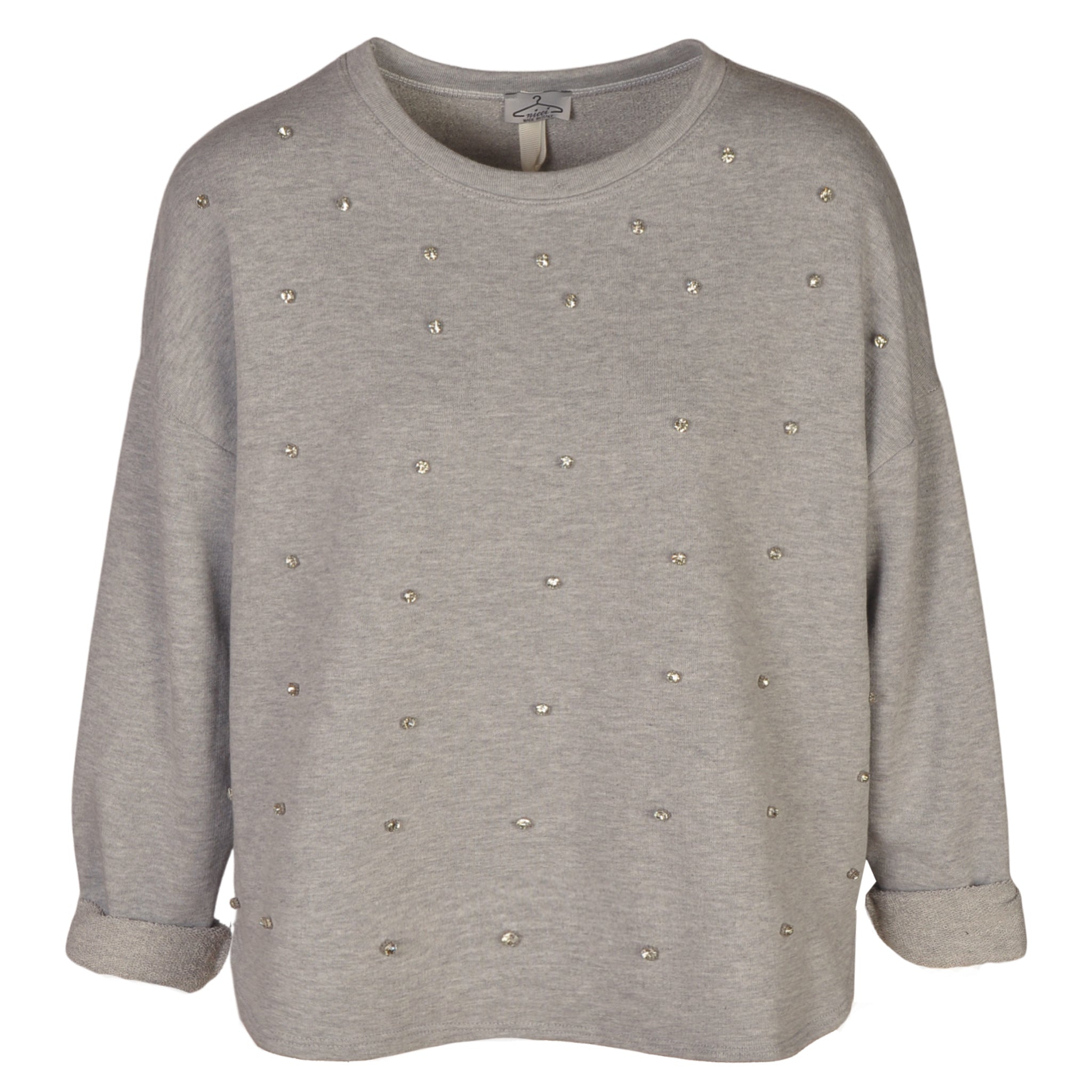 Oversized diamante sweater