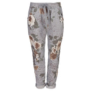 Rose print pants