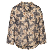 Leopard butterfly print shirt
