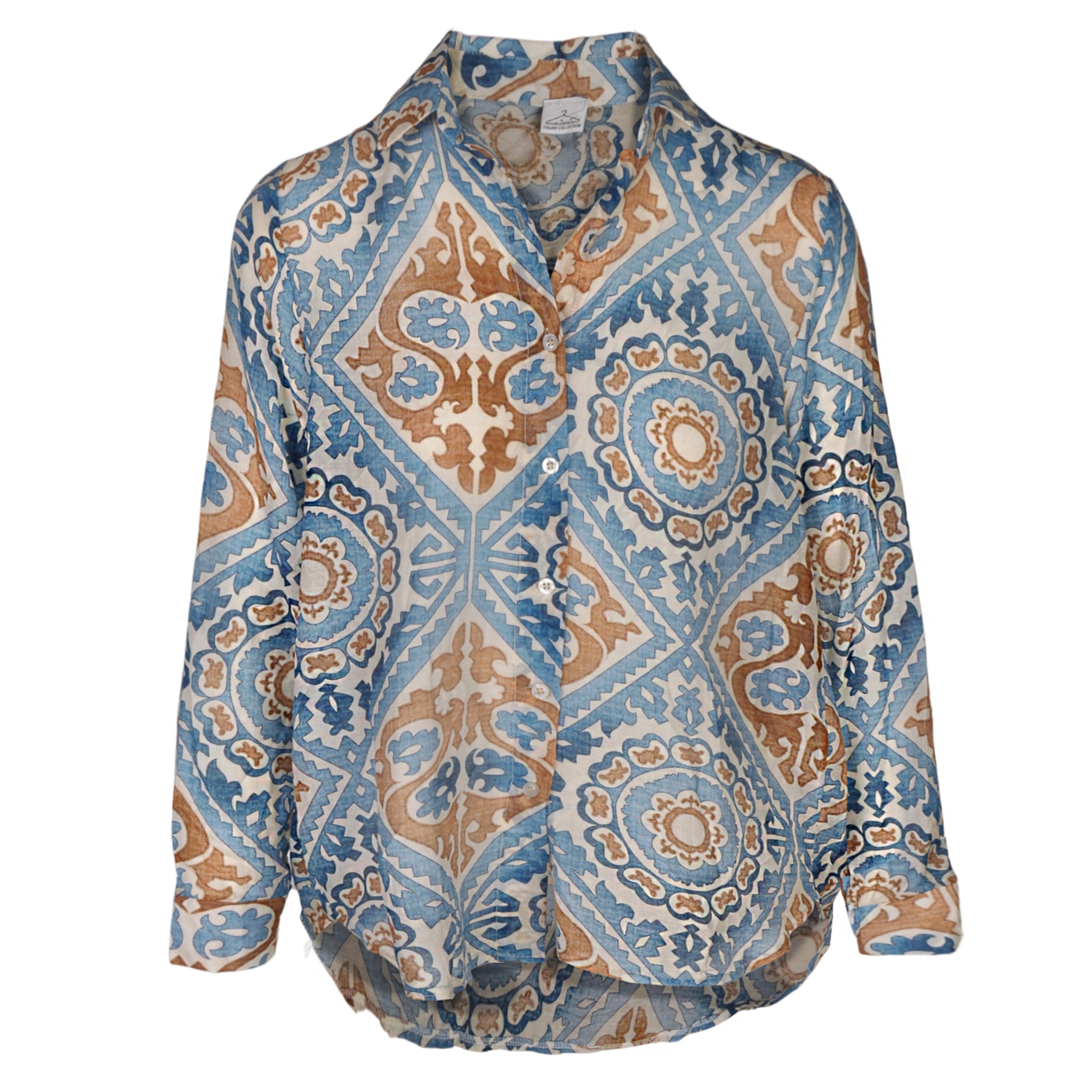 Heraldic print shirt